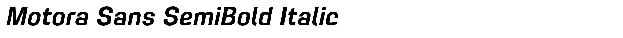 Motora Sans SemiBold Italic image